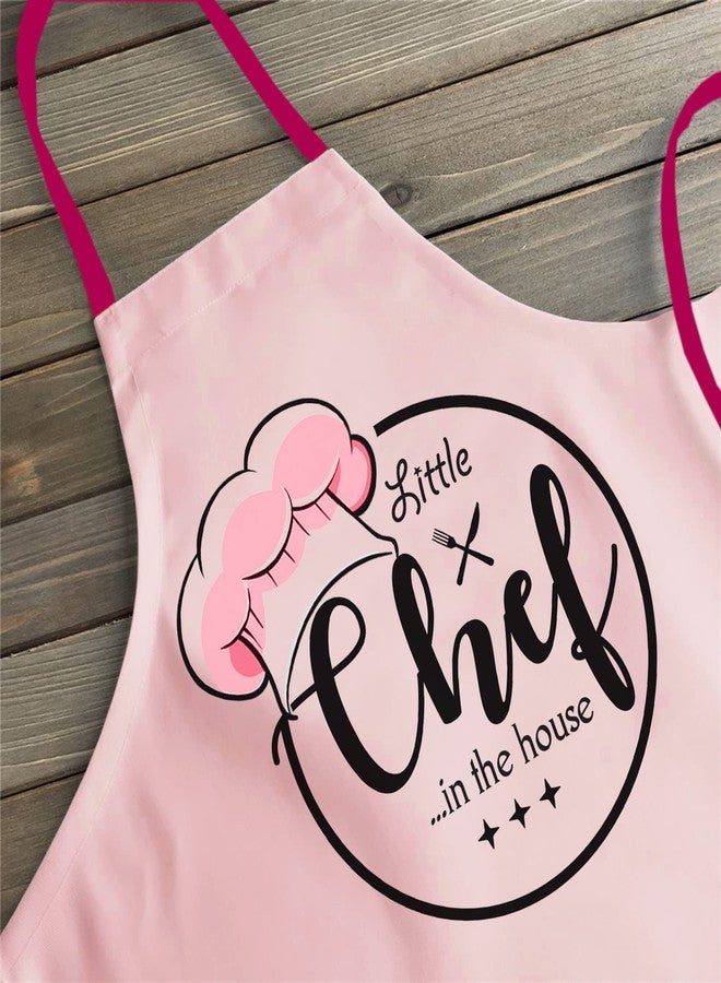 Style Secrets زيّ الطاهي الصغير من ستايل سيكرتس، مصنوع من مزيج القطن والبوليستر، يتضمن مئزراً وقبعة، مناسب للأطفال الرضع والصغار، لجلسات التصوير، والطبخ، والفنون والحرف اليدوية، والأنشطة الترفيهية، وغيرها. (من 4 إلى 7 سنوات، لون وردي) - Image 4